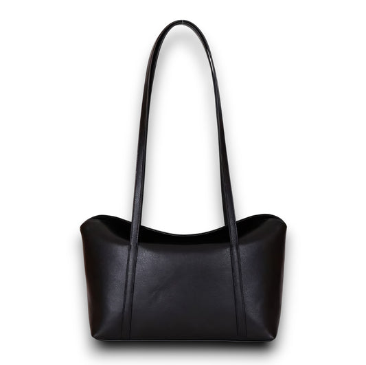 Elegant Black Shoulder Tote Bag